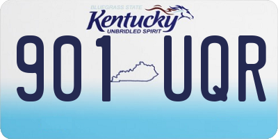 KY license plate 901UQR