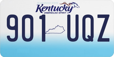 KY license plate 901UQZ