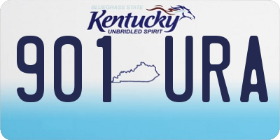 KY license plate 901URA