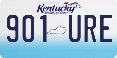 KY license plate 901URE