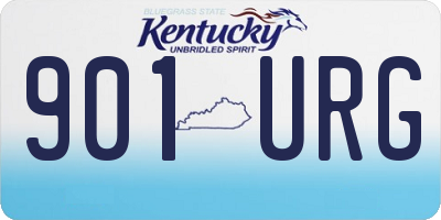 KY license plate 901URG