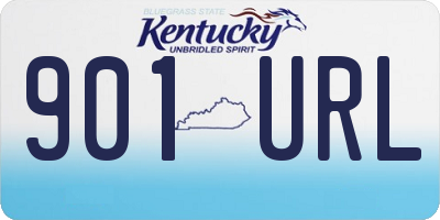 KY license plate 901URL