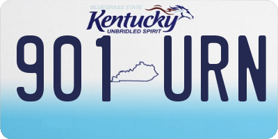 KY license plate 901URN