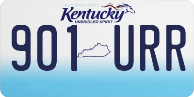 KY license plate 901URR
