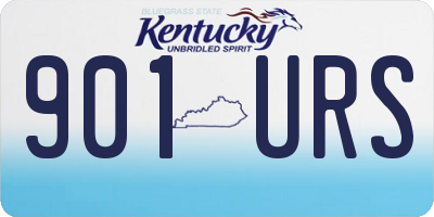 KY license plate 901URS