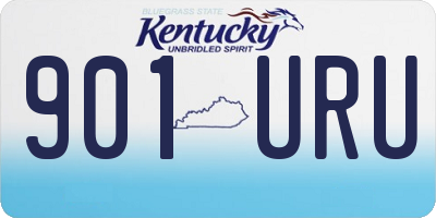 KY license plate 901URU