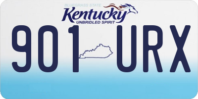 KY license plate 901URX