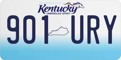 KY license plate 901URY
