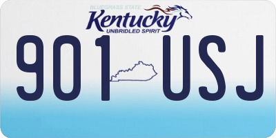 KY license plate 901USJ