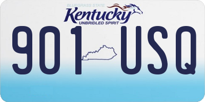 KY license plate 901USQ