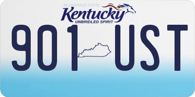 KY license plate 901UST