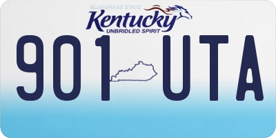 KY license plate 901UTA