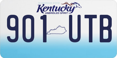 KY license plate 901UTB
