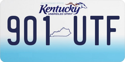 KY license plate 901UTF