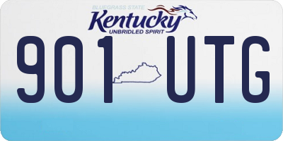 KY license plate 901UTG