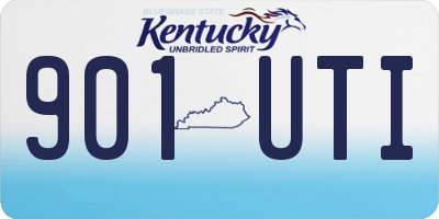 KY license plate 901UTI
