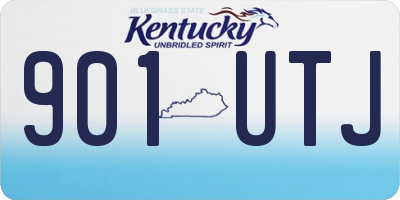 KY license plate 901UTJ