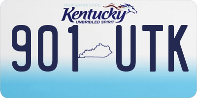 KY license plate 901UTK