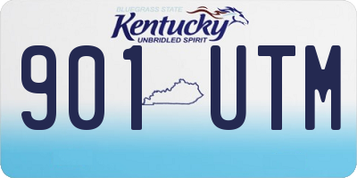 KY license plate 901UTM