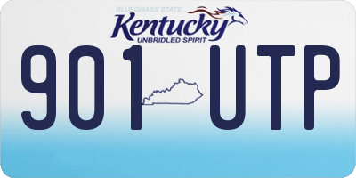 KY license plate 901UTP