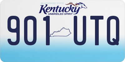 KY license plate 901UTQ