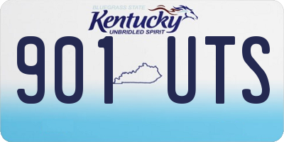 KY license plate 901UTS