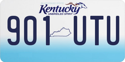 KY license plate 901UTU
