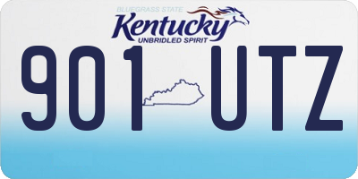 KY license plate 901UTZ