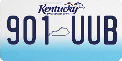 KY license plate 901UUB