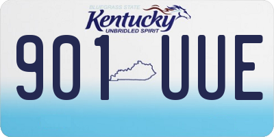 KY license plate 901UUE