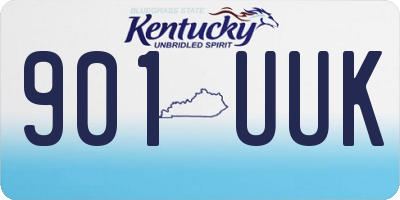 KY license plate 901UUK