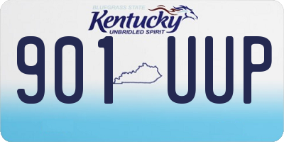 KY license plate 901UUP