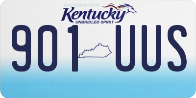 KY license plate 901UUS