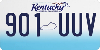 KY license plate 901UUV