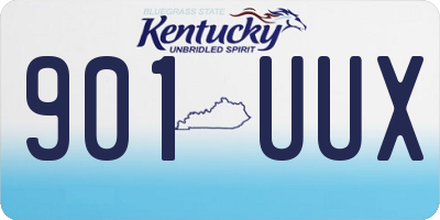 KY license plate 901UUX