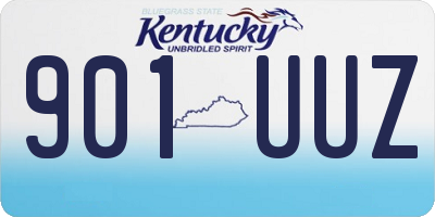 KY license plate 901UUZ