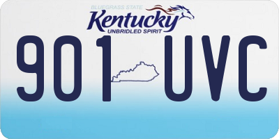 KY license plate 901UVC