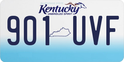 KY license plate 901UVF