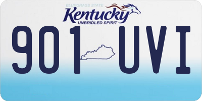 KY license plate 901UVI