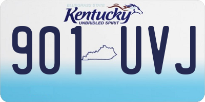 KY license plate 901UVJ