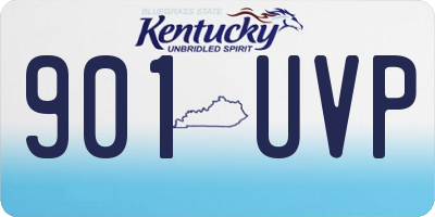 KY license plate 901UVP