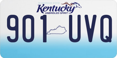 KY license plate 901UVQ