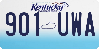 KY license plate 901UWA