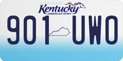 KY license plate 901UWO