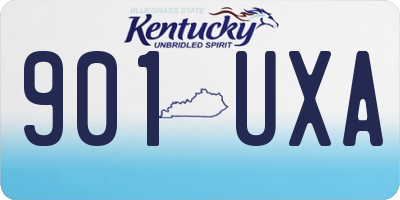 KY license plate 901UXA