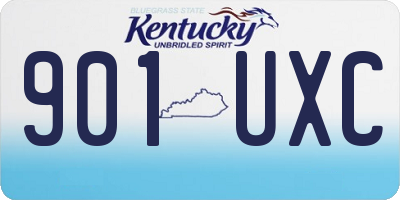 KY license plate 901UXC