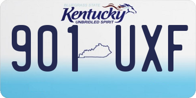 KY license plate 901UXF