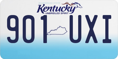 KY license plate 901UXI