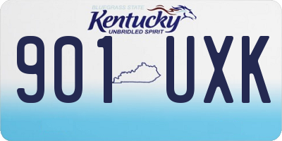 KY license plate 901UXK