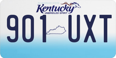 KY license plate 901UXT